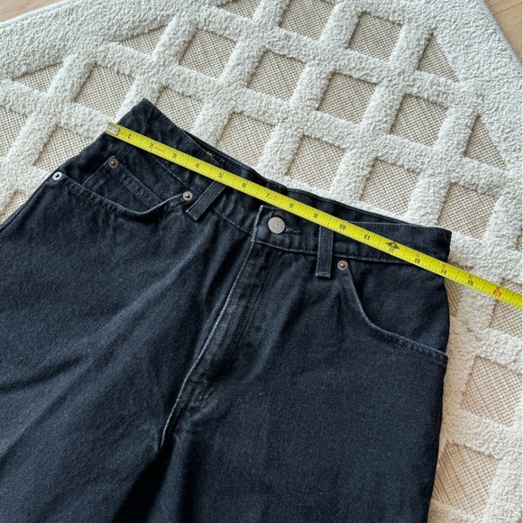 Vintage 90’s Dark Wash Levi’s 950 Relaxed Shorts Size 9 Classic Orange Tab - Picture 4 of 14